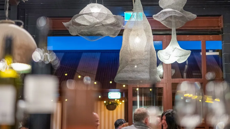 People dining at Hallertau Brewery Auckland