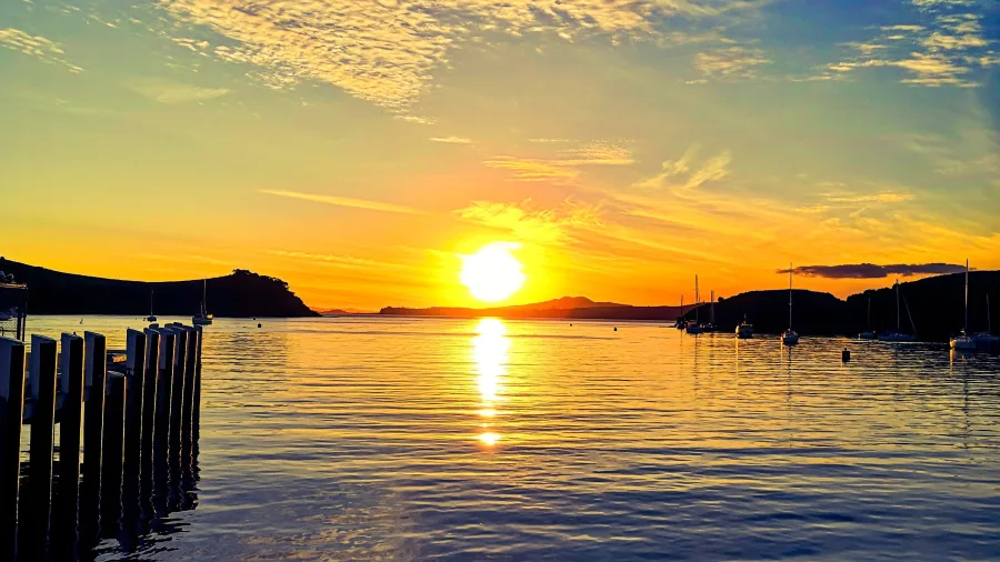 Sunset over Waiheke Island