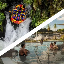 Whitewater rafting Kaituna Falls and relaxing at Hell’s Gate Rotorua