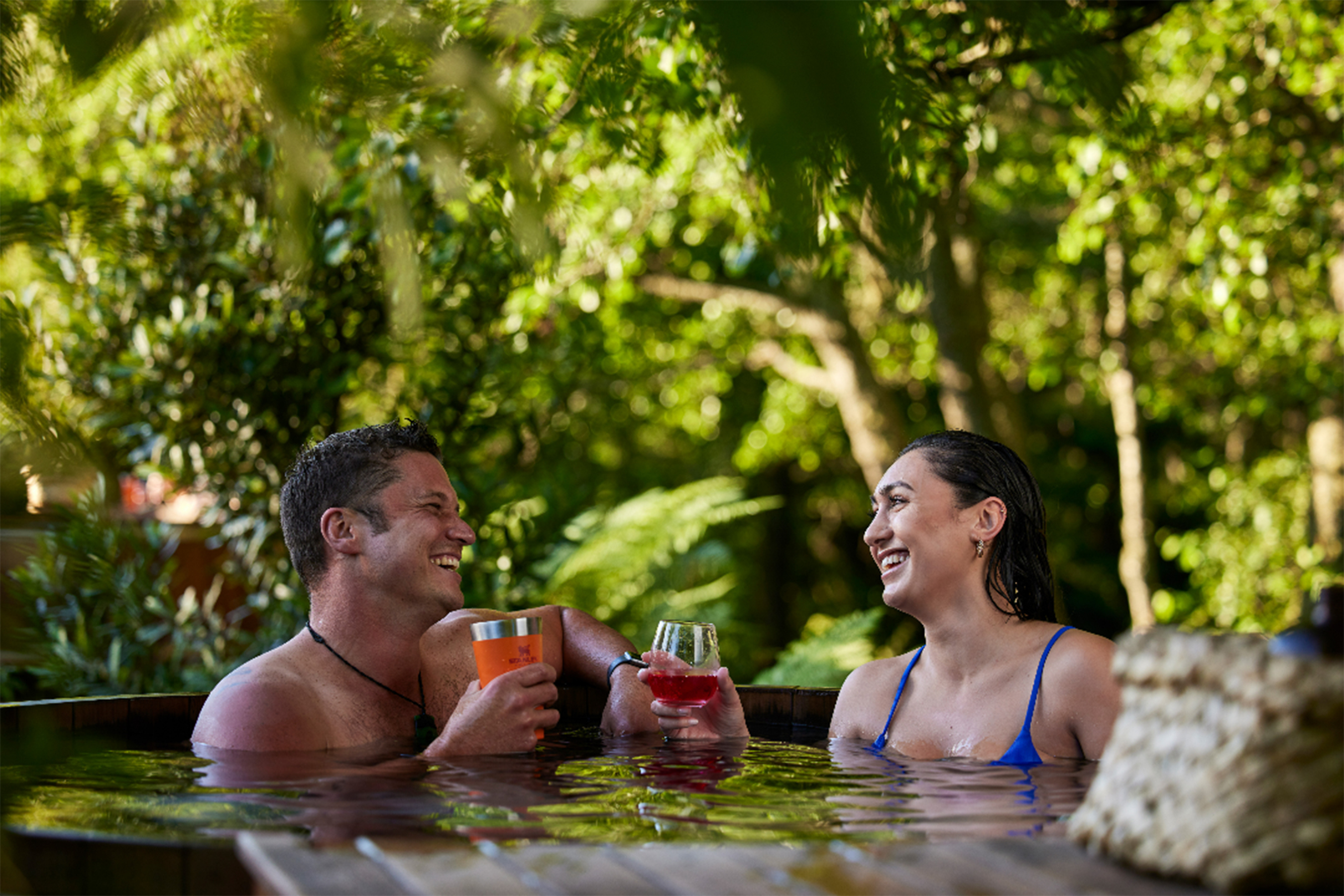 Freshwater cedar hot tubs at Secret Spot Hot Tubs, Rotorua