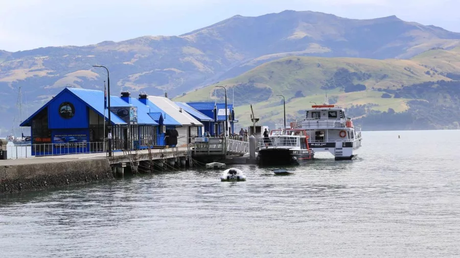 Jetty and ferry service in Akaroa Harbour