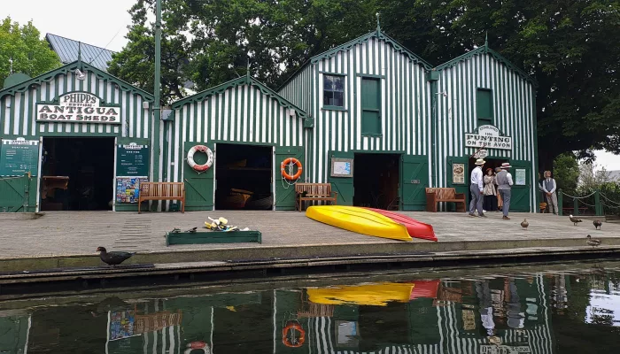 Antigua Boat Sheds on the Avon River in Christchurch