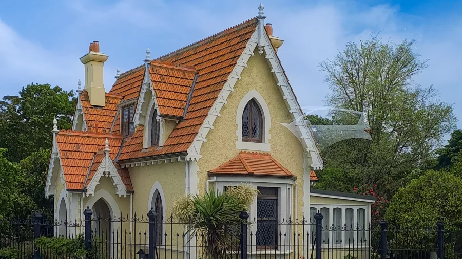 Curator’s House in Gothic style at Christchurch Botanic Gardens