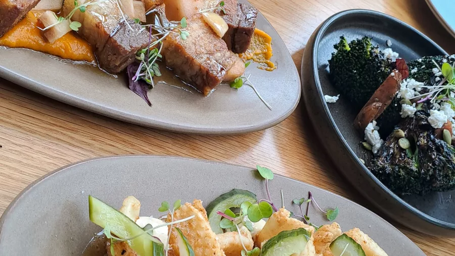 Local cuisine tasting platter on Christchurch Kai Bites tour