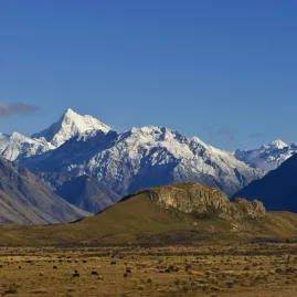 Edoras mountain location from Lord of the Rings in New Zealand