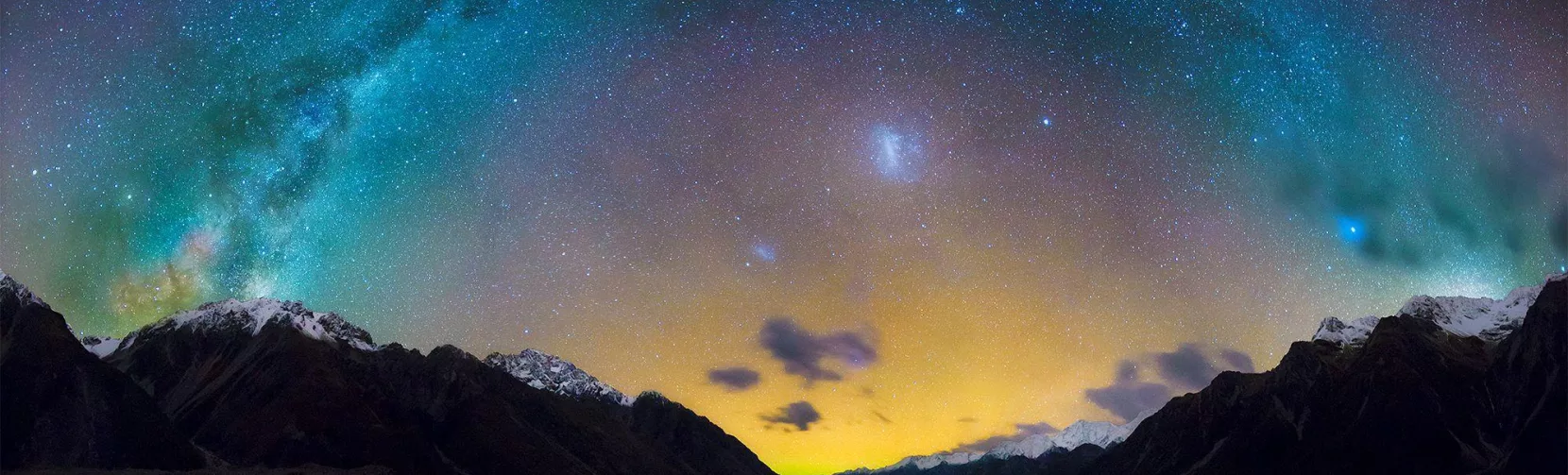 Milky Way over Tasman Valley in Aoraki/Mount Cook National Park