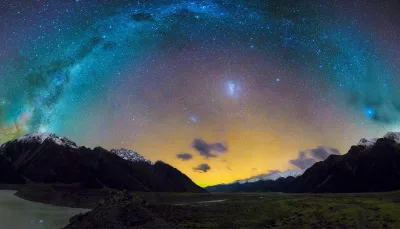 Milky Way over Tasman Valley in Aoraki/Mount Cook National Park