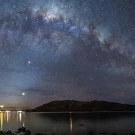 Milky Way over Lake Tekapo in Aoraki Mackenzie International Dark Sky Reserve