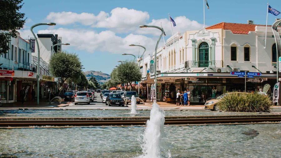 Hastings i-SITE Visitor Information Centre and town centre in Hawke’s Bay