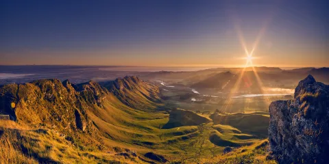 Sunrise view from Te Mata Peak overlooking Napier and Hawke’s Bay