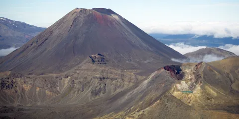 Mount Ngāuruhoe known as Mount Doom in Lord of the Rings