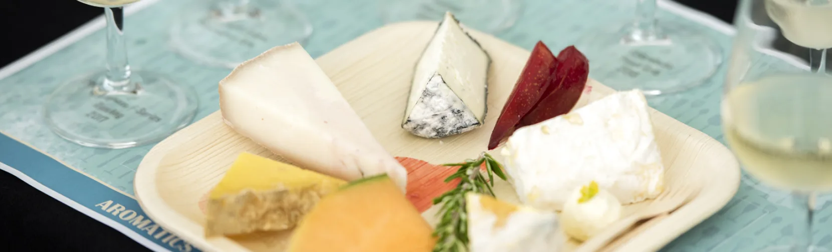 Wine and cheese tasting at Marlborough Wine & Food Festival in Blenheim, New Zealand