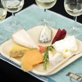 Wine and cheese tasting at Marlborough Wine & Food Festival in Blenheim, New Zealand