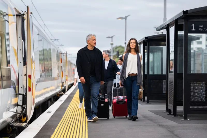 Northern Explorer Train at Auckland station