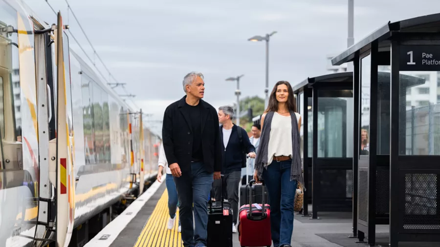 Northern Explorer Train at Auckland station