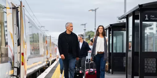 Northern Explorer Train at Auckland station
