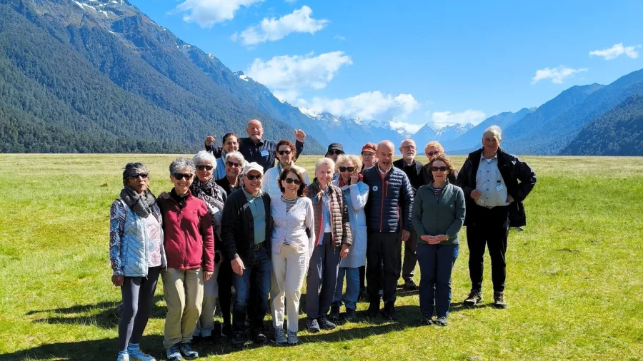 MoaTours group at Eglinton Valley, Fiordland National Park