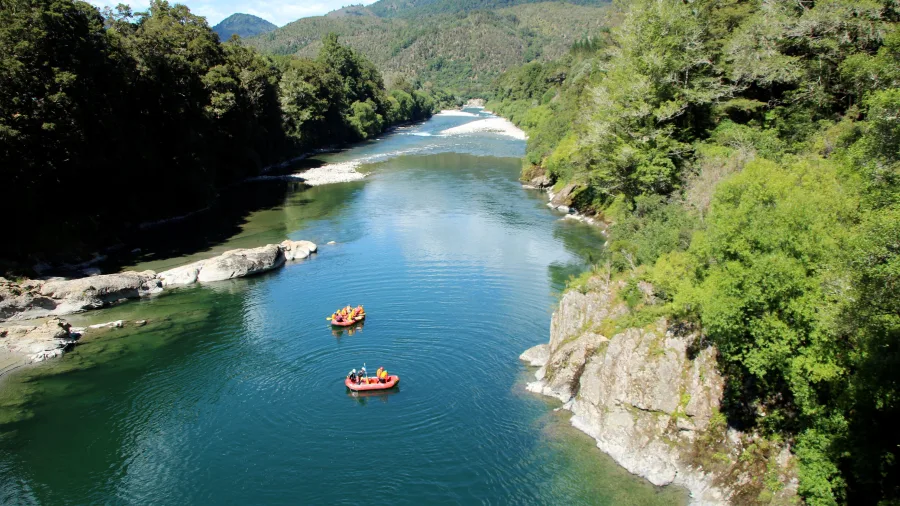 Rafting adventure on the Buller River in Murchison