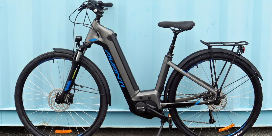 Medium to large stepthrough e-bike available for hire from Nelson Cycle Hire