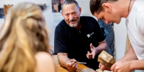 Traditional Māori carving studio at the Waitangi Treaty Grounds