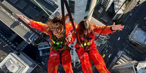 Overhead view of the Auckland SkyRide