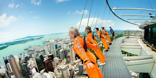 Auckland SkyWalk overlooking Waitematā Harbour