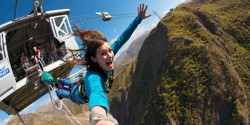 Launching from the Nevis Bungy platform in Queenstown