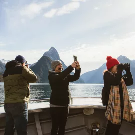 Photo opportunities all around Milford Sound