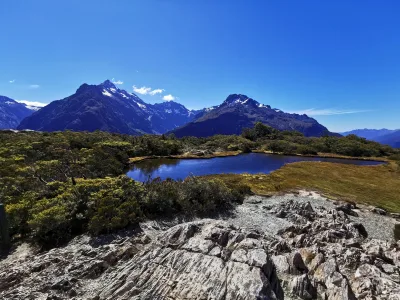 Alpine lake at Key Summit on the Routeburn Track