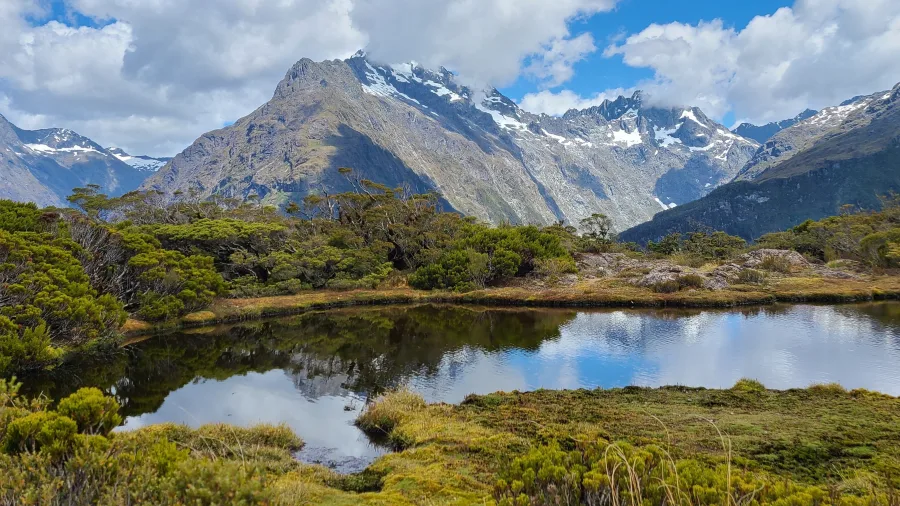 Alpine tarn at Key Summit on the Routeburn Track