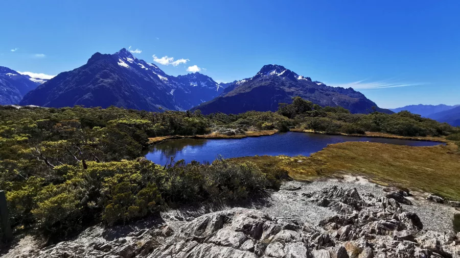 Alpine lake at Key Summit on the Routeburn Track