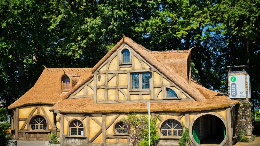 Matamata Hobbiton-style i-Site Gatehouse in Matamata, New Zealand