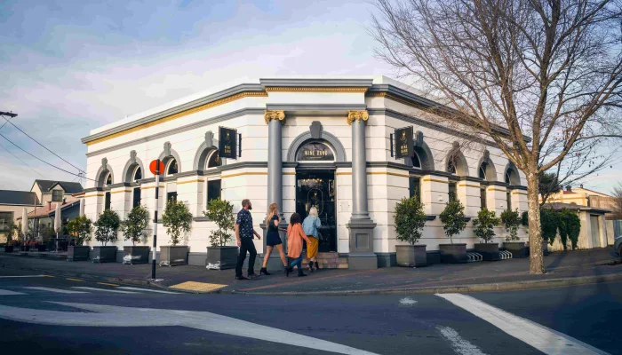 Historic Wine Bank building in Martinborough, Wairarapa