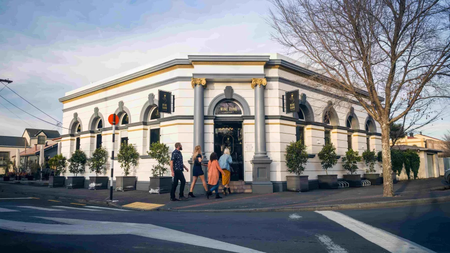Historic Wine Bank building in Martinborough, Wairarapa