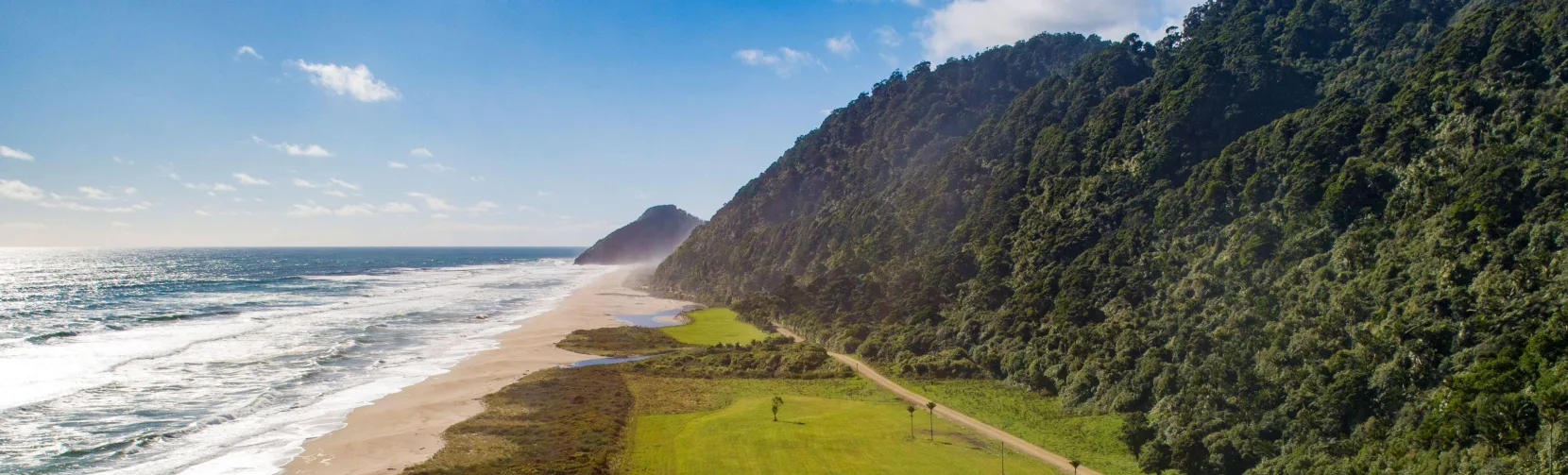Coastal trail at Karamea on the West Coast, New Zealand