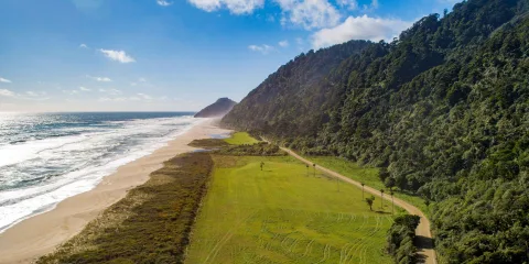Coastal trail at Karamea on the West Coast, New Zealand