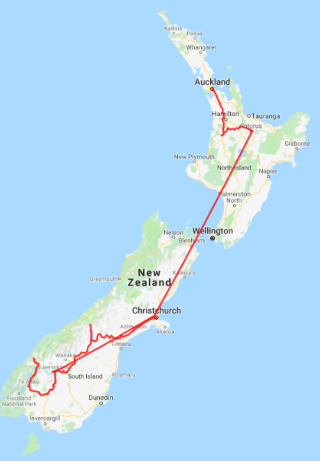 6 Day Fabulous New Zealand Independent Coach Tour Map