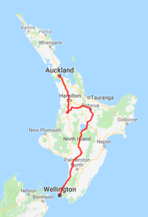 3 Day Northern Highlights New Zealand Independent Coach Map